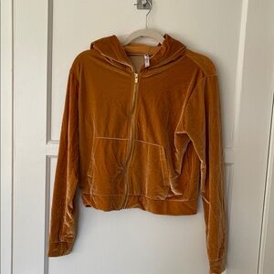 Fabletics Gold Velour Hoodie